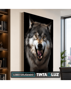 LOBO GRUÑENDO