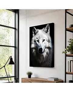 LOBO BLANCO RETRATO