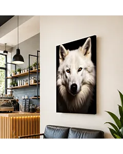 LOBO BLANCO MAJESTUOSO
