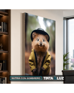 NUTRIA CON SOMBRERO