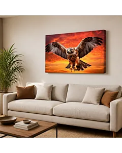 ÁGUILA AL ATARDECER