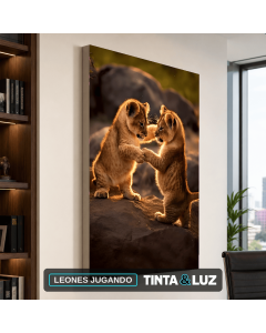 LEONES JUGANDO