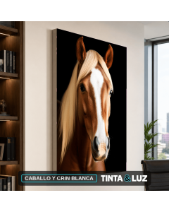 CABALLO Y CRIN BLANCA