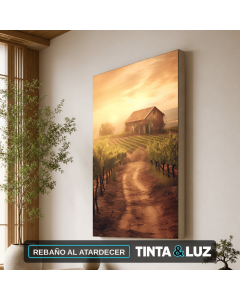 REBAÑO AL ATARDECER