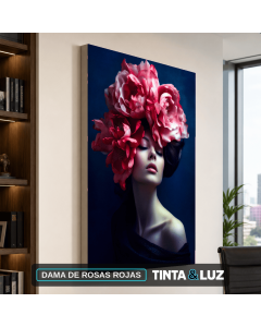 DAMA DE ROSAS ROJAS