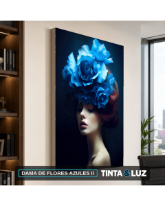 DAMA DE FLORES AZULES II