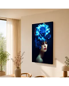 DAMA DE FLOR CELESTE
