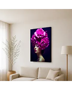 DAMA DE ROSAS FUCSIA