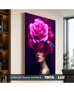 DAMA DE ROSAS FUCSIA II