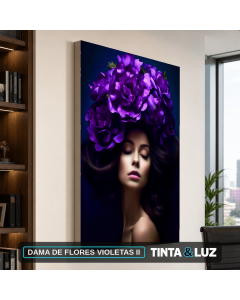 DAMA DE FLORES VIOLETAS II