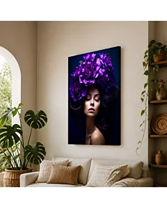 DAMA DE FLORES VIOLETAS II