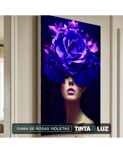 DAMA DE ROSAS VIOLETAS