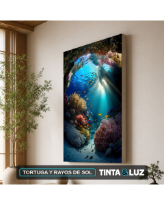 TORTUGA Y RAYOS DE SOL