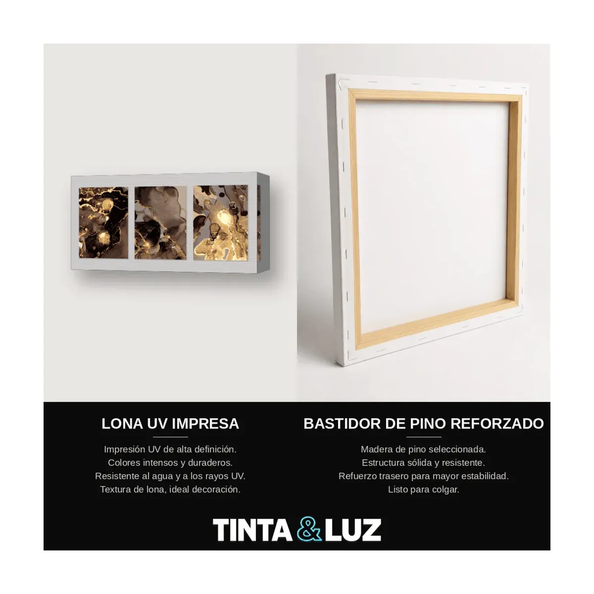 TINTA NEGRA Y ORO