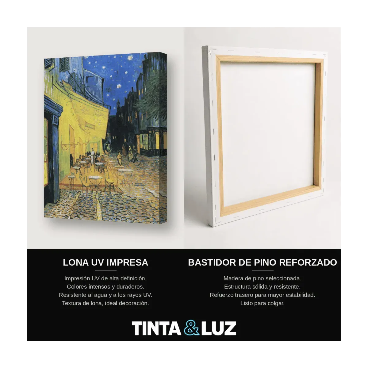 TERRAZA DE CAFÉ POR LA NOCHE