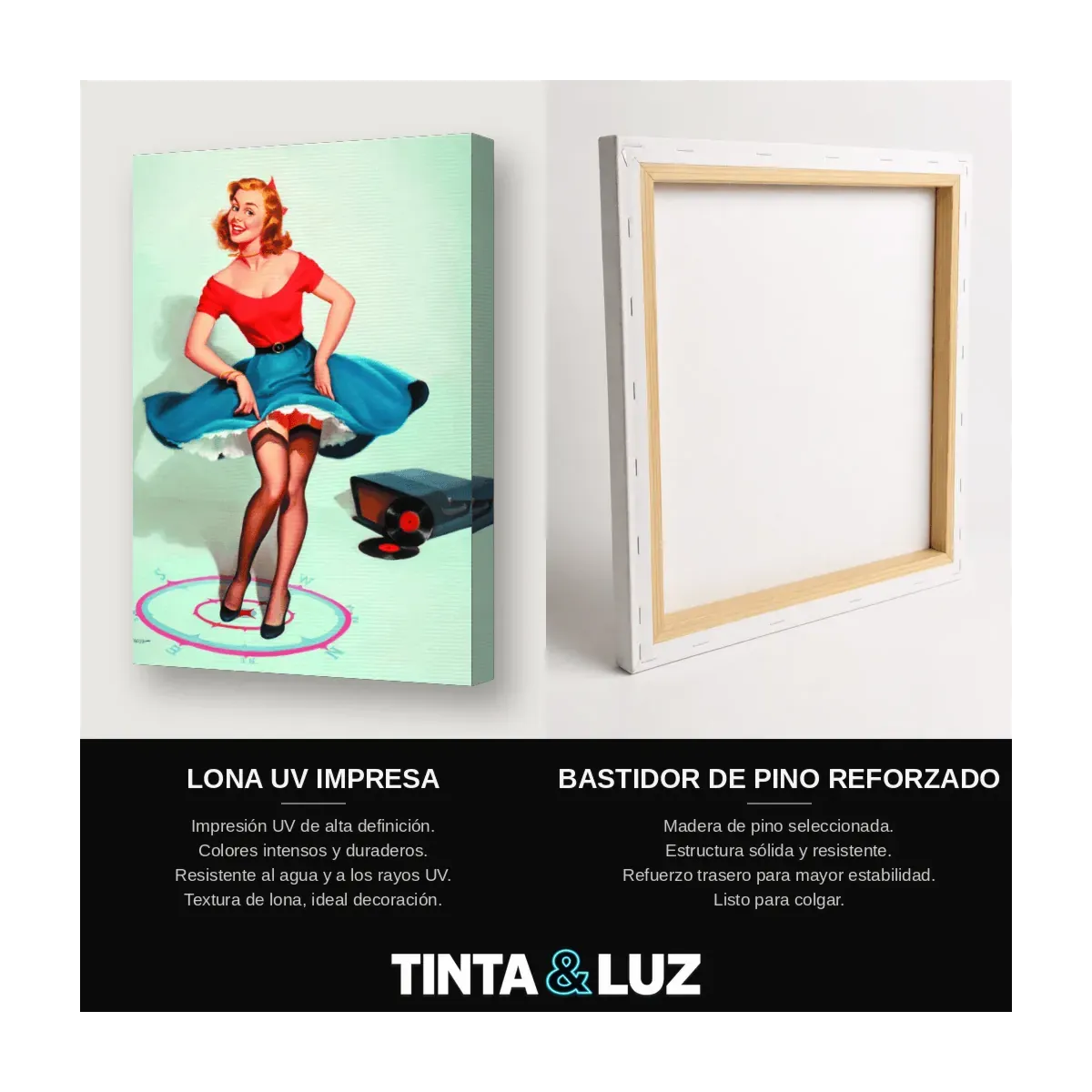PIN-UP DE FALDA ROJA
