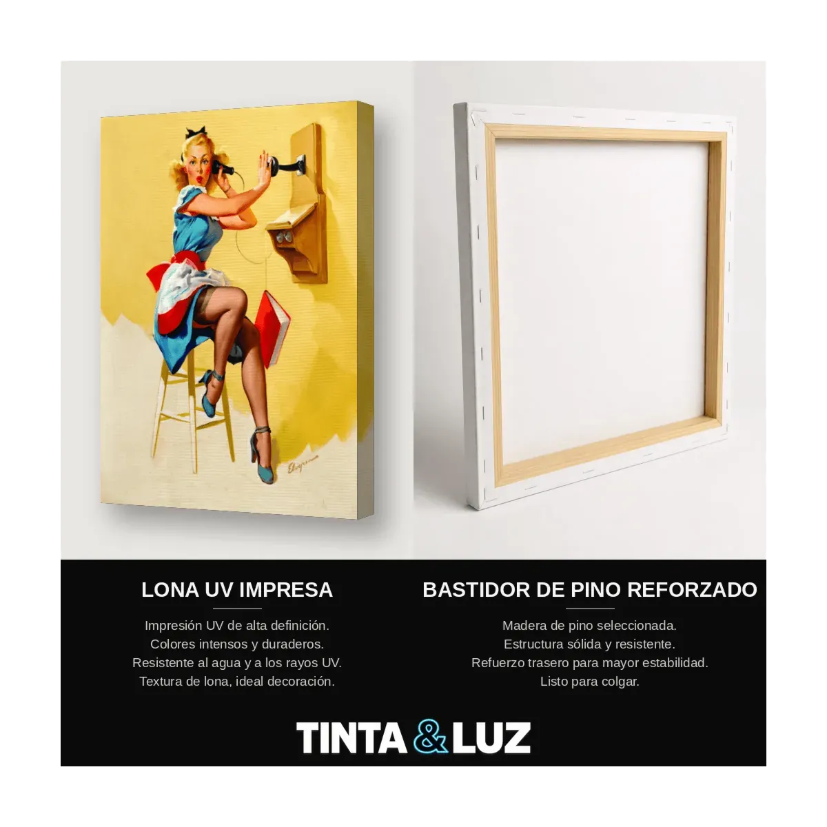 PIN-UP DE AZUL