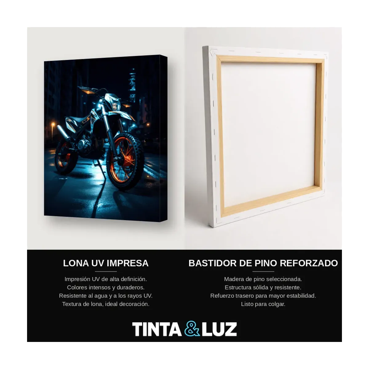 MOTO AZUL NEÓN