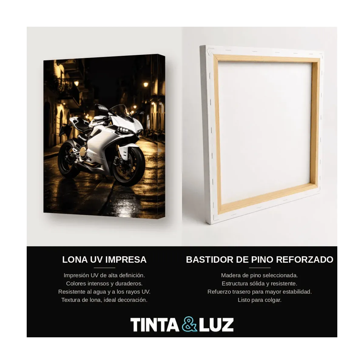 MOTO BLANCA NOCHE