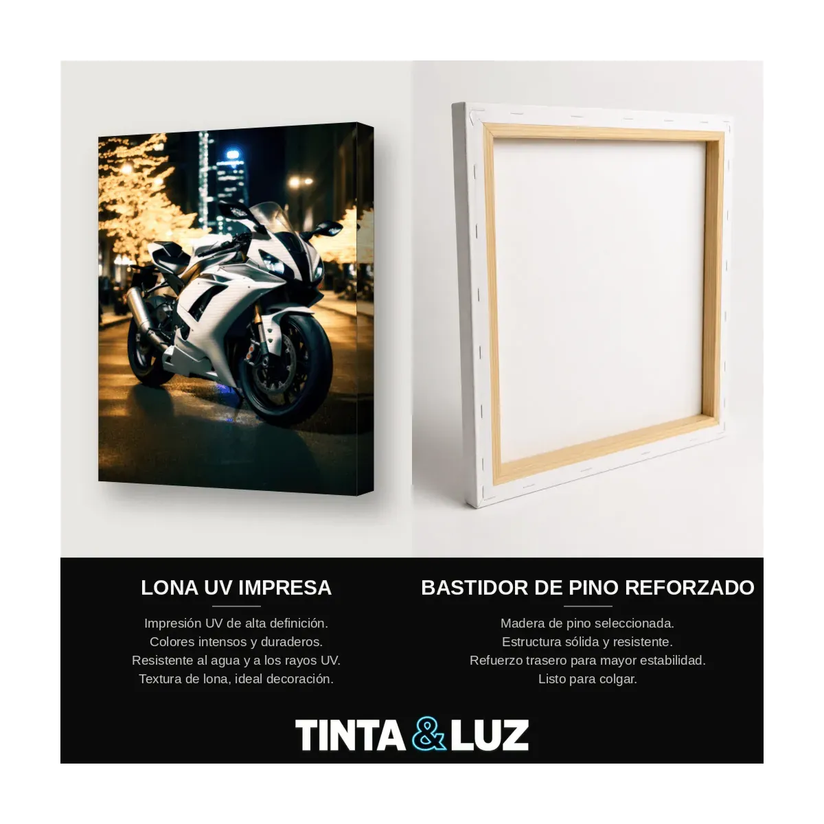 MOTO BLANCA NEÓN