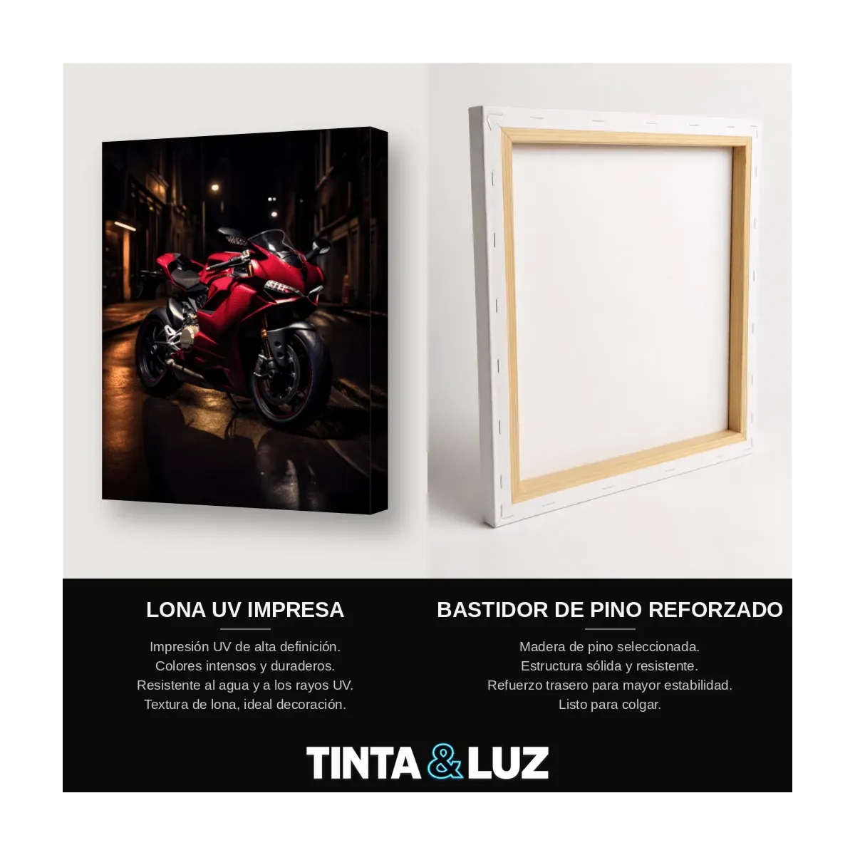 MOTO ROJA NOCHE