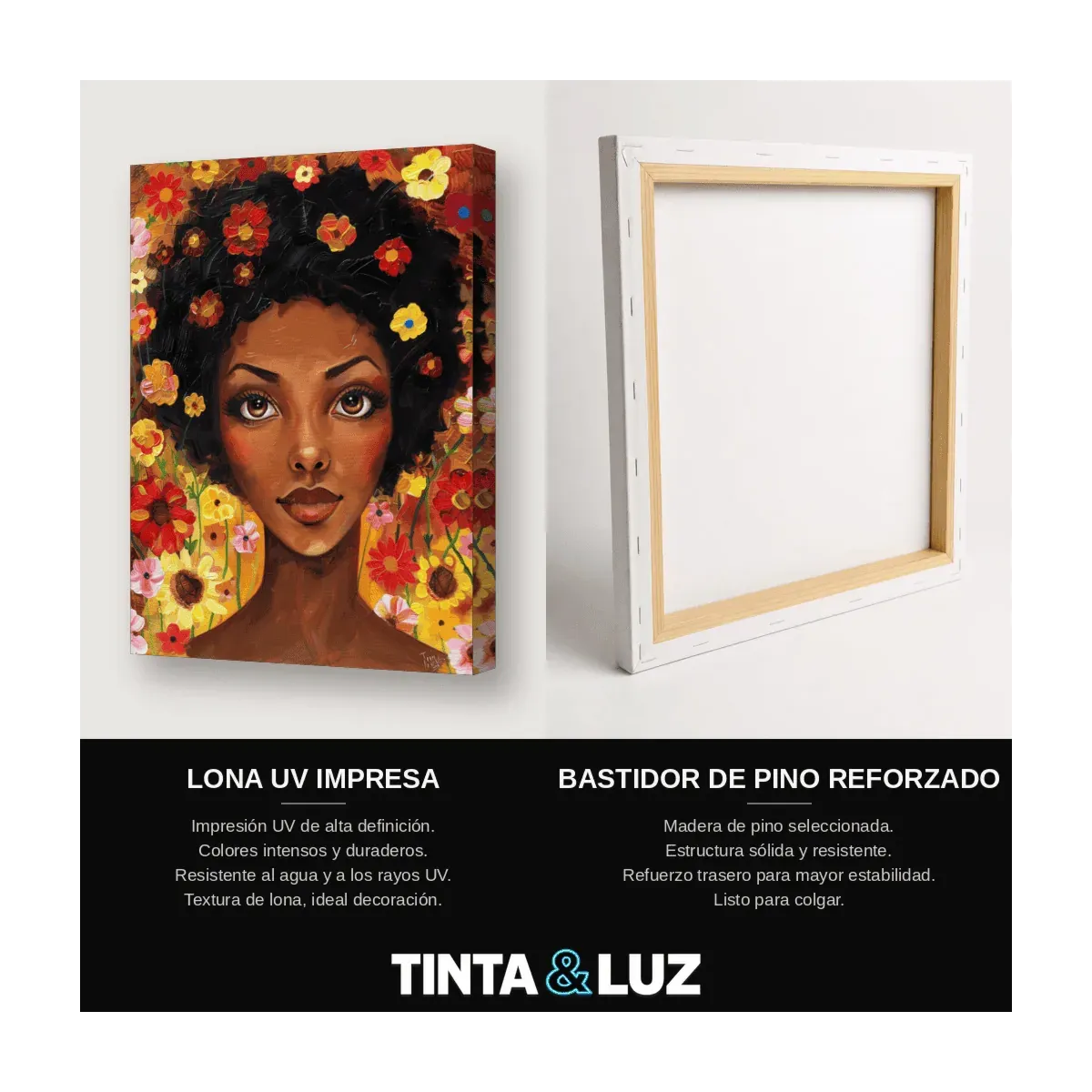 AFRO Y FLORES