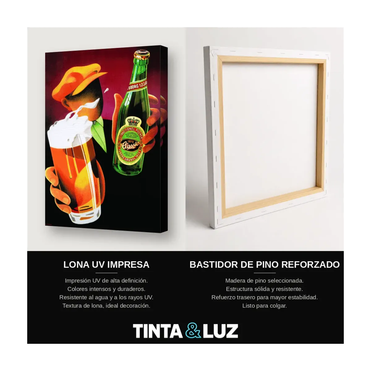 CERVEZA Y BOTELLA