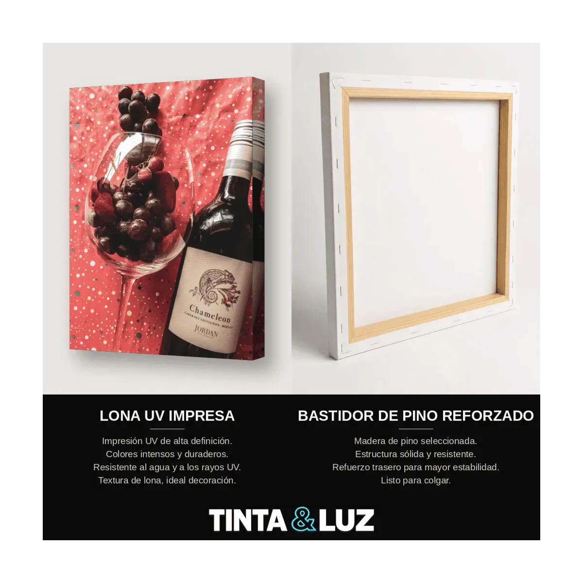 BOTELLA Y UVAS