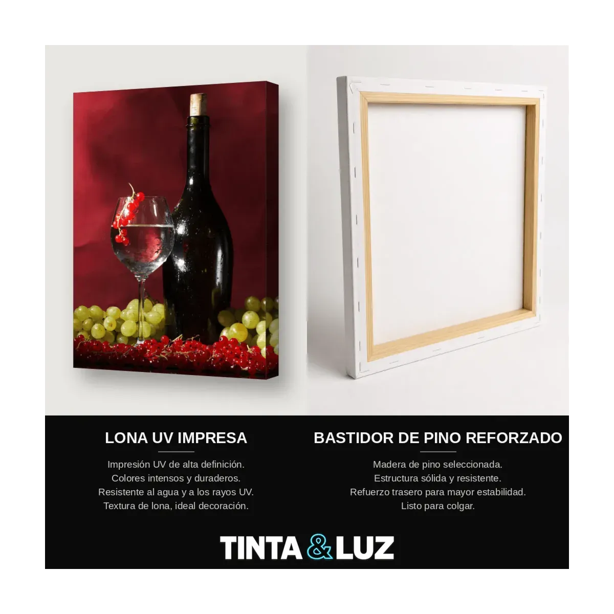 VINO Y UVAS ROJAS