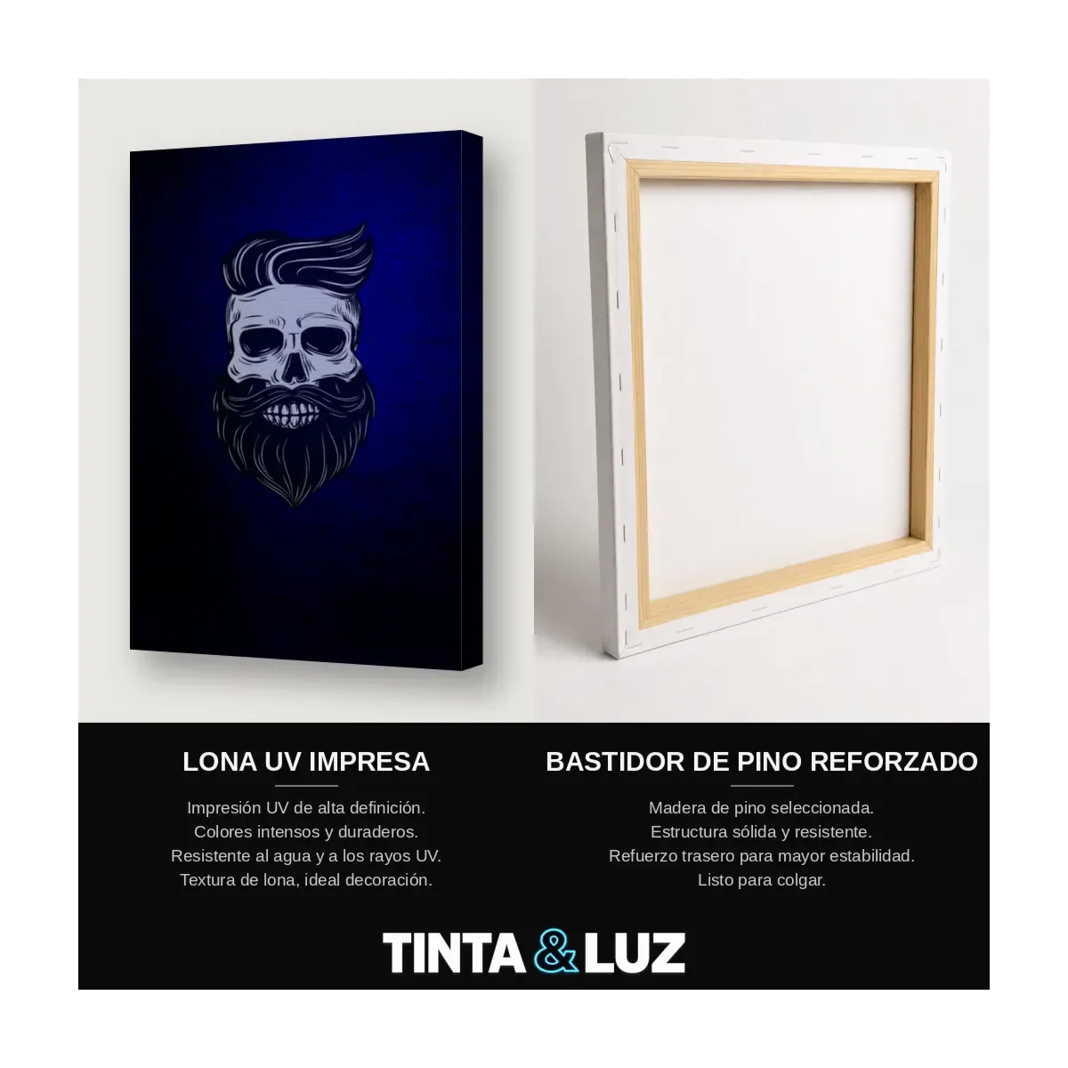 CALAVERA ALADA AZUL