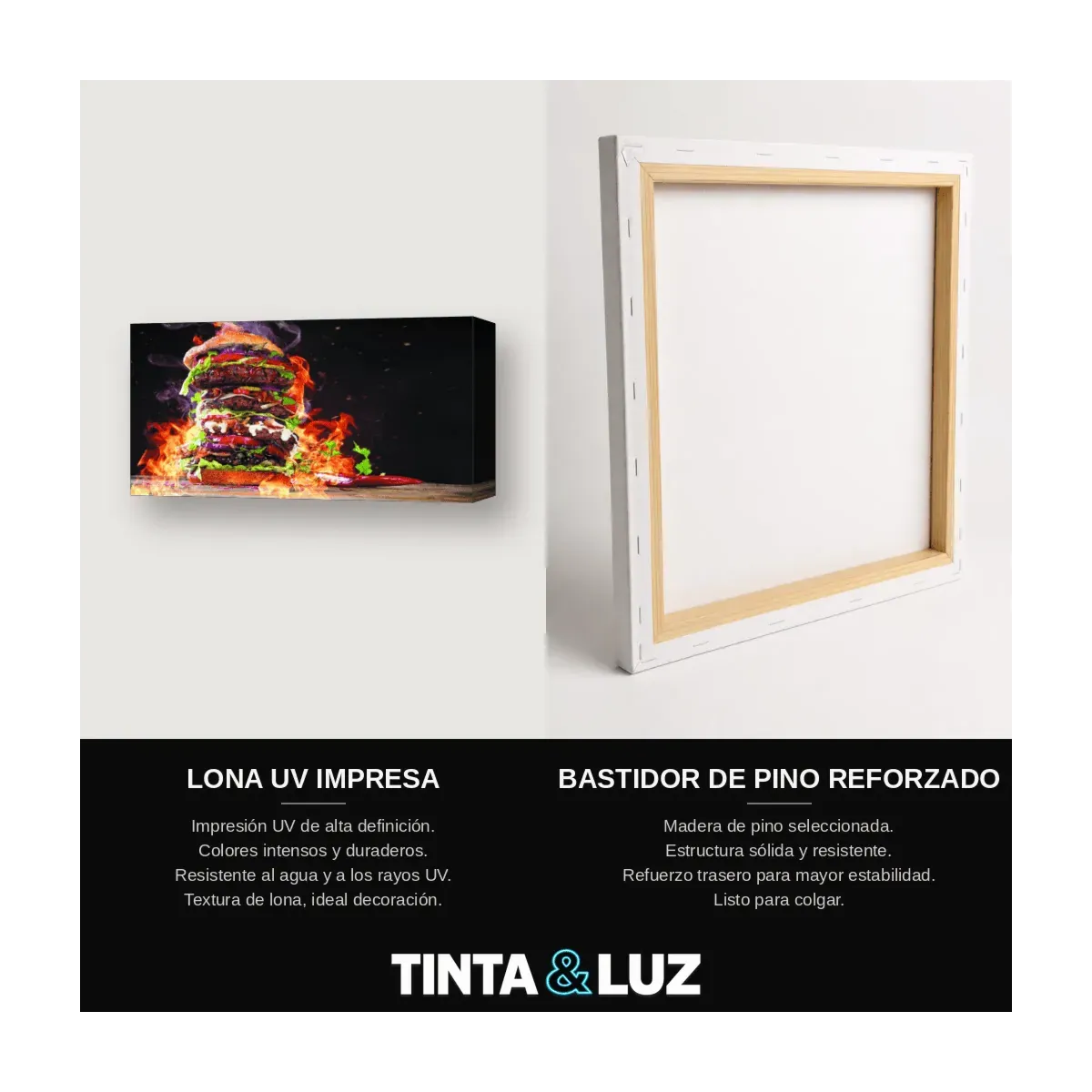 HAMBURGUESA Y FUEGO