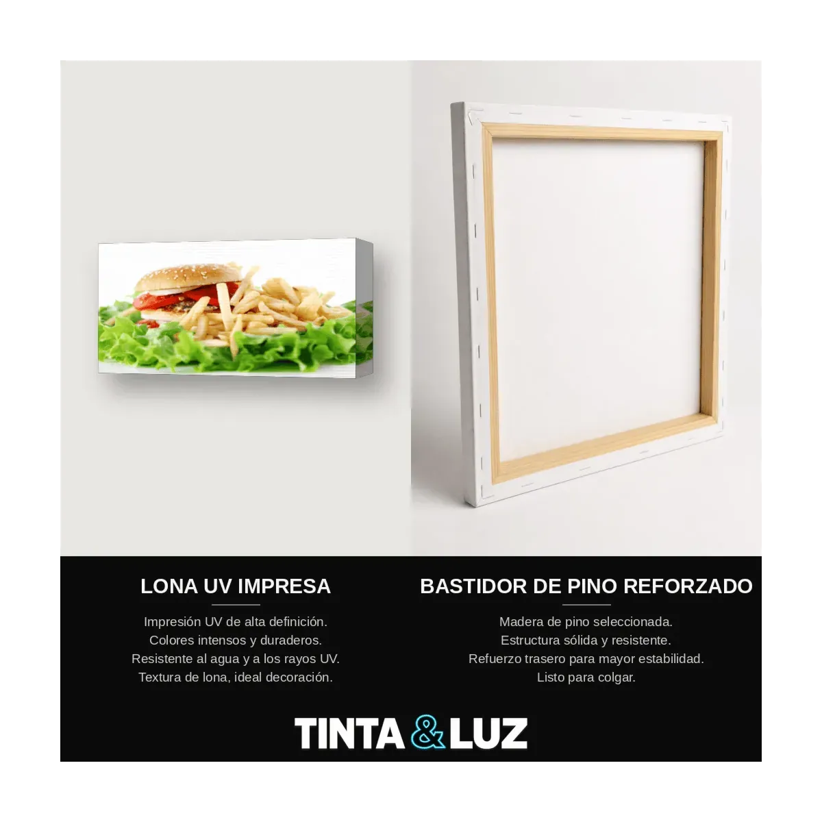 HAMBURGUESA Y ENSALADA