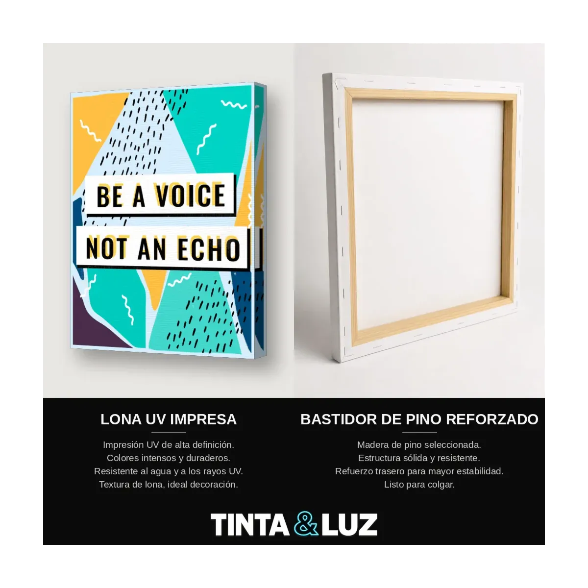 BE A VOICE NOT AN ECHO