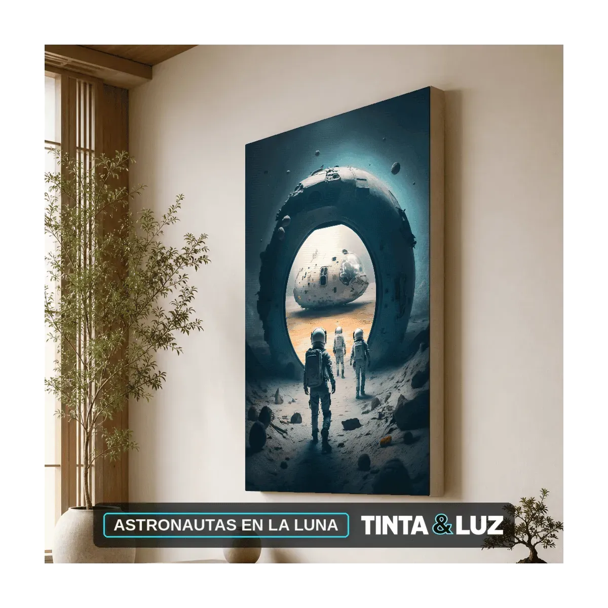 ASTRONAUTAS EN LA LUNA