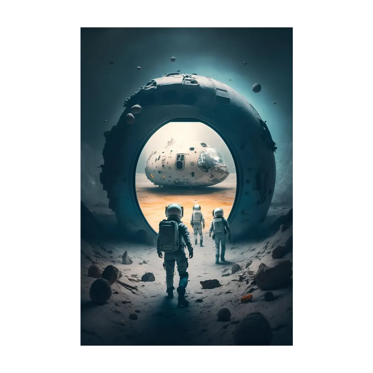 ASTRONAUTAS EN LA LUNA