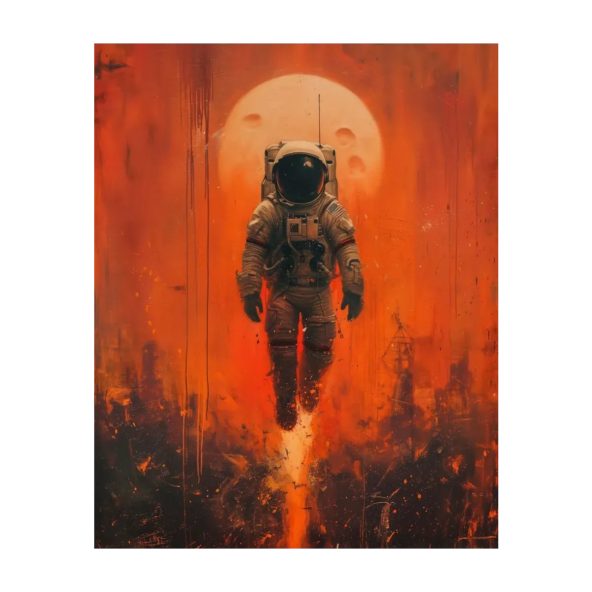 ASTRONAUTA Y ECLIPSE