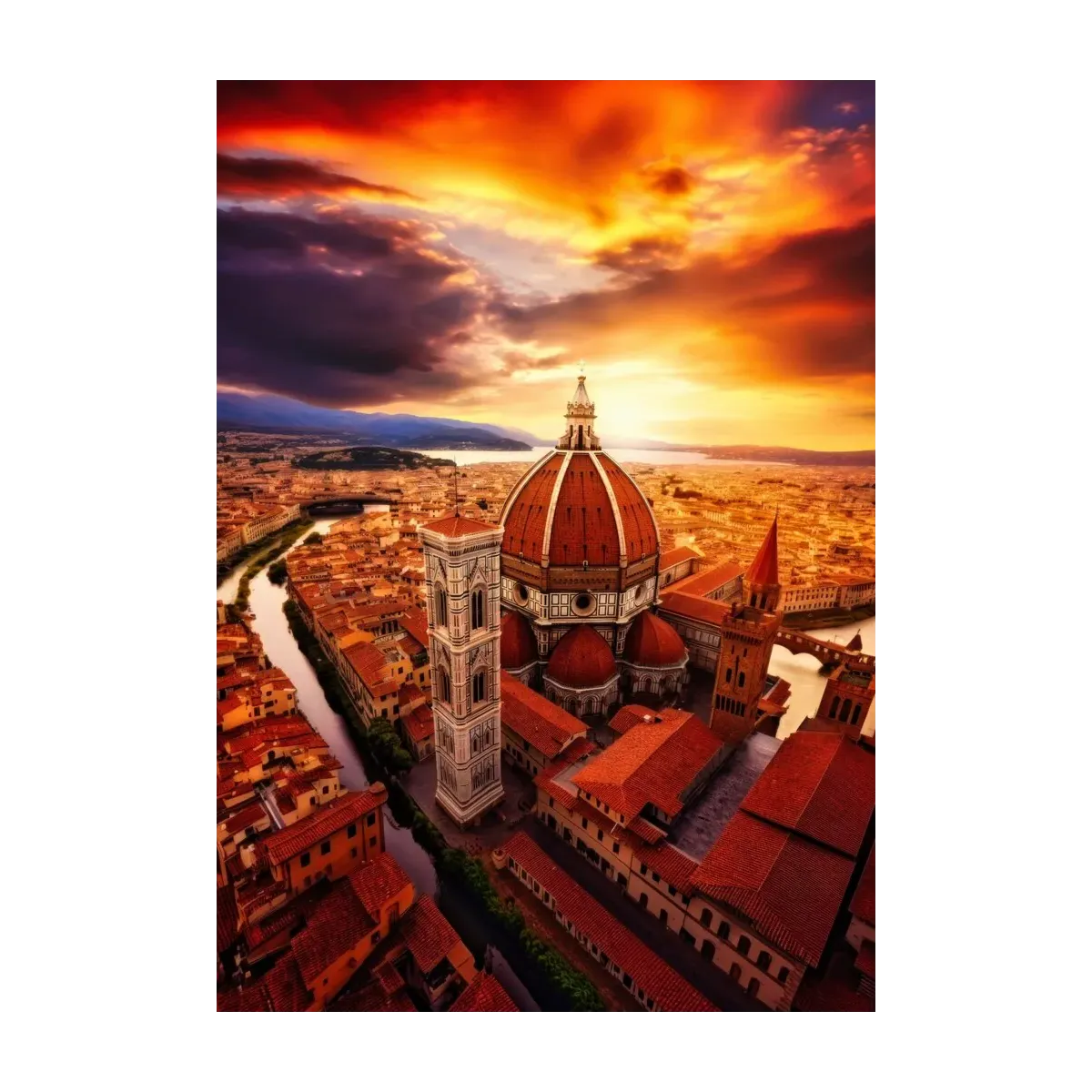 FLORENCIA AL ATARDECER