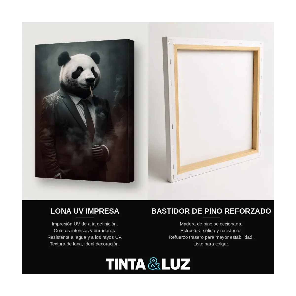 PANDA DE TRAJE
