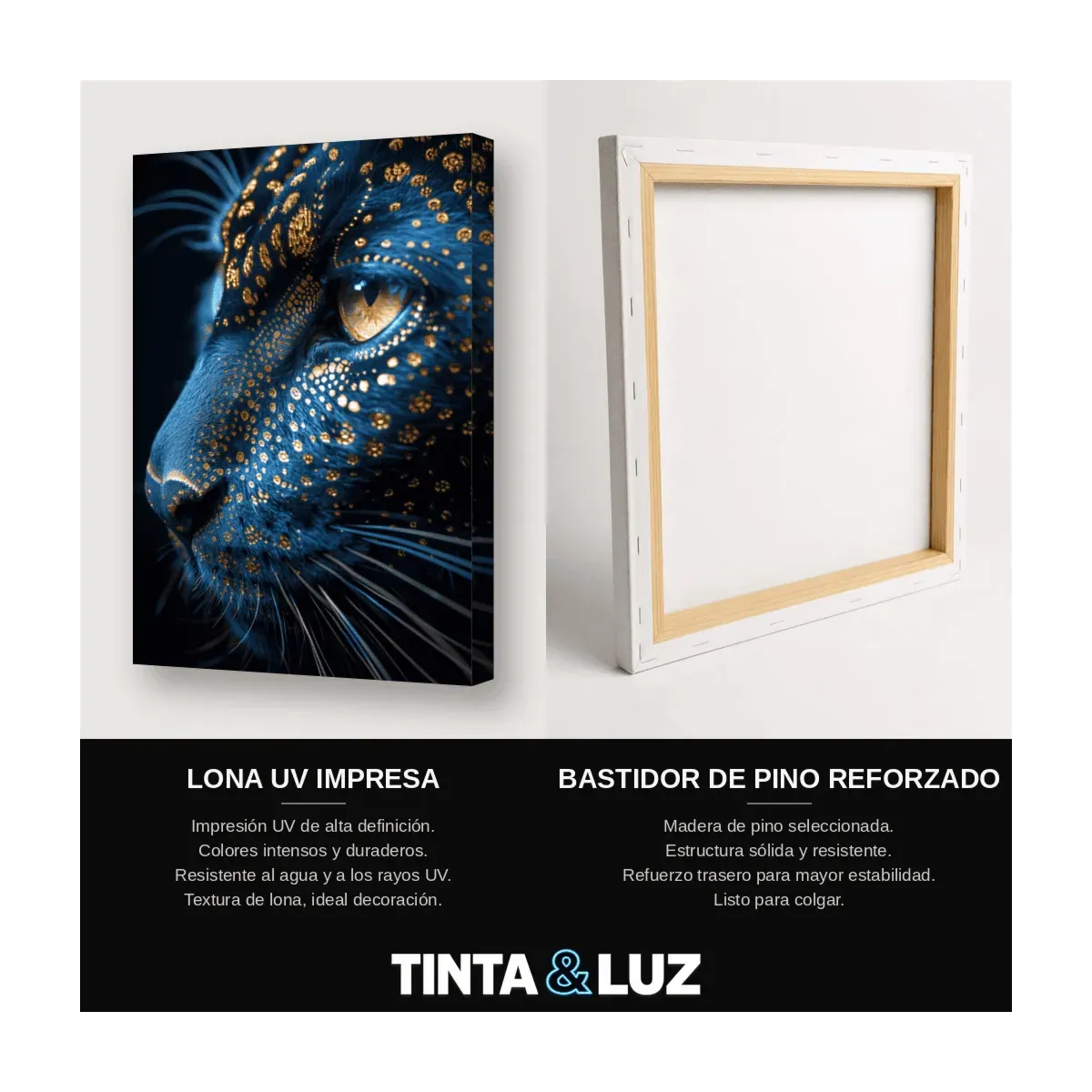 LEOPARDO AZUL DORADO