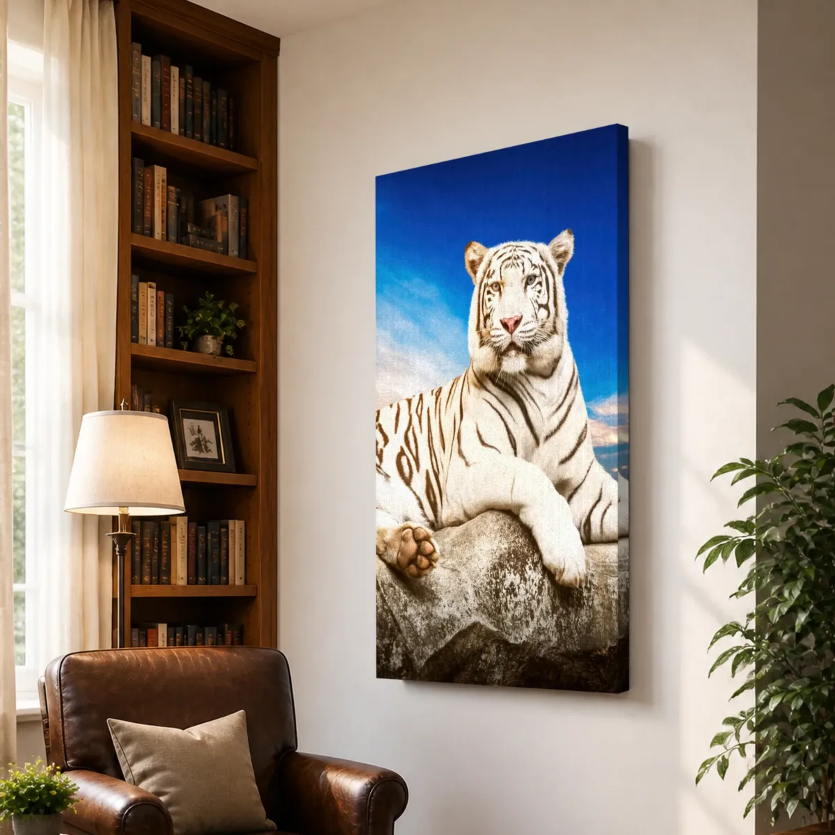 TIGRE BLANCO EN REPOSO