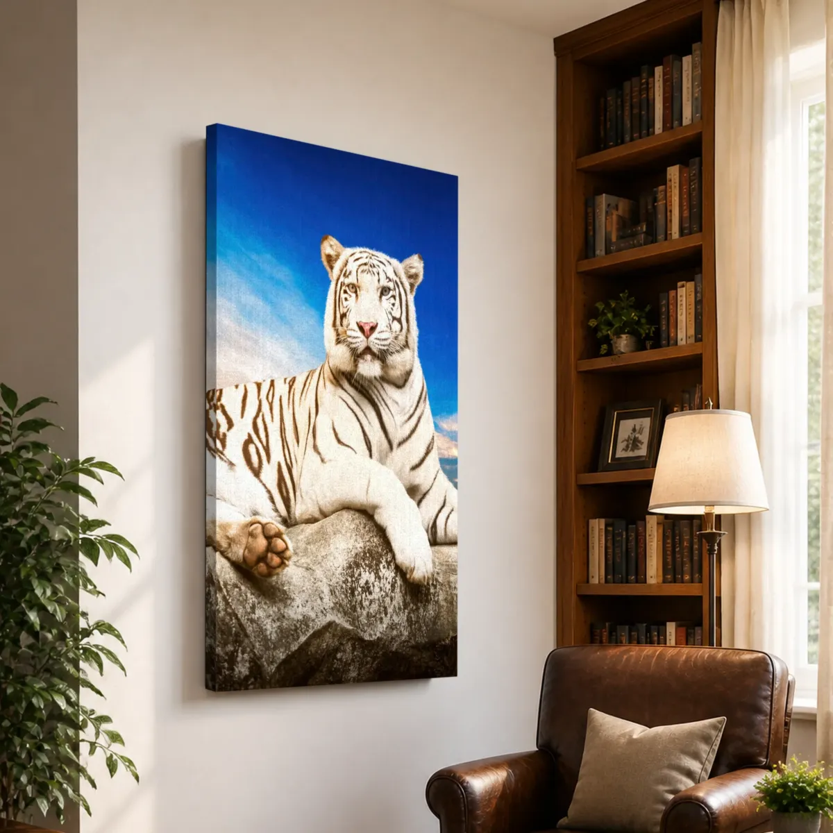 TIGRE BLANCO EN REPOSO