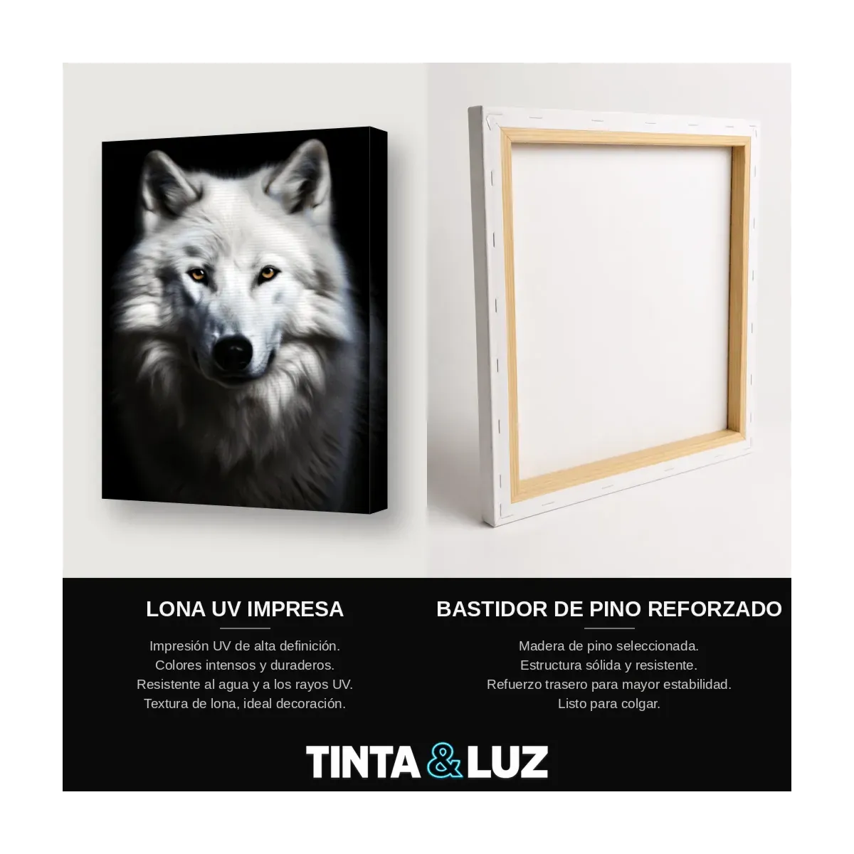 LOBO BLANCO RETRATO