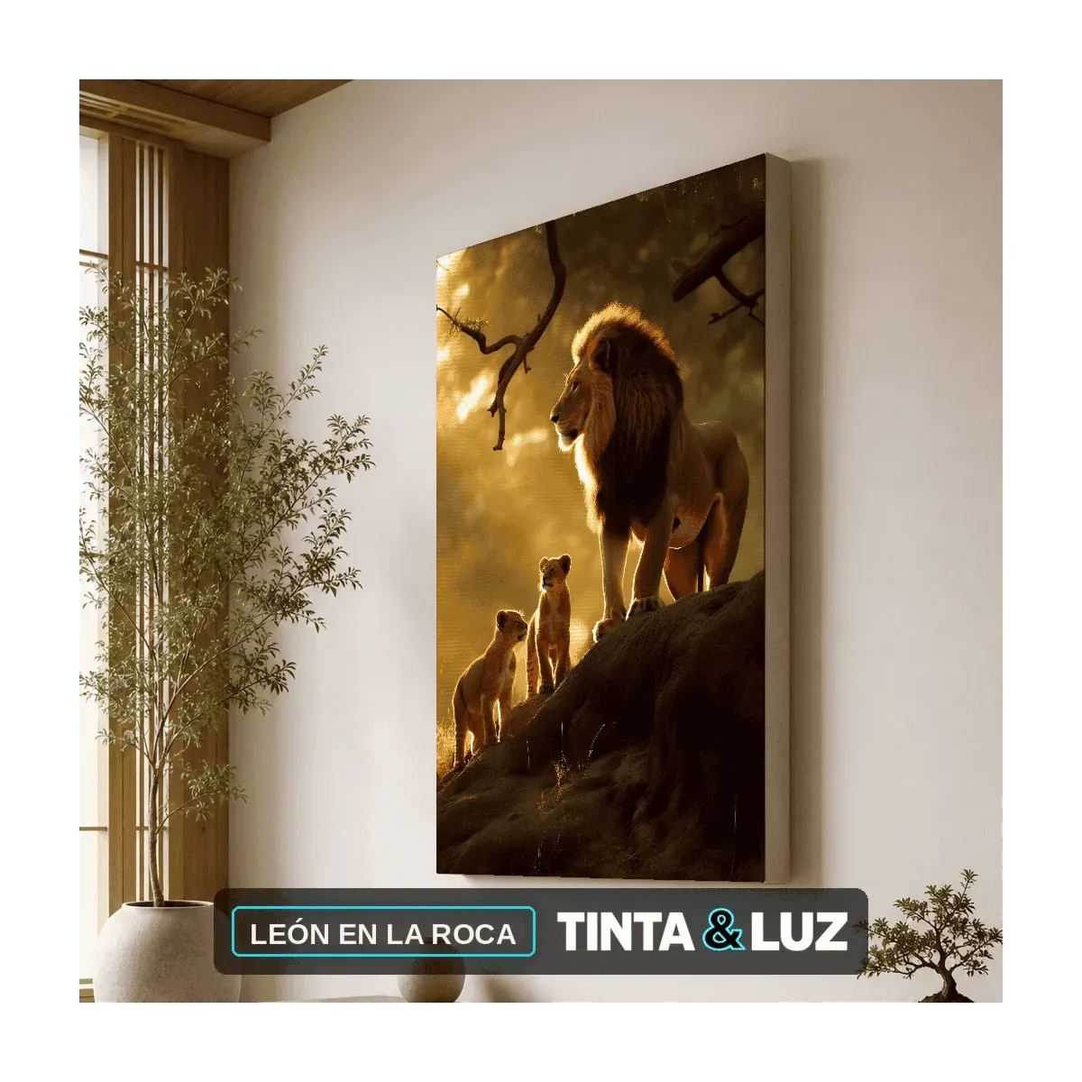 LEÓN EN LA ROCA