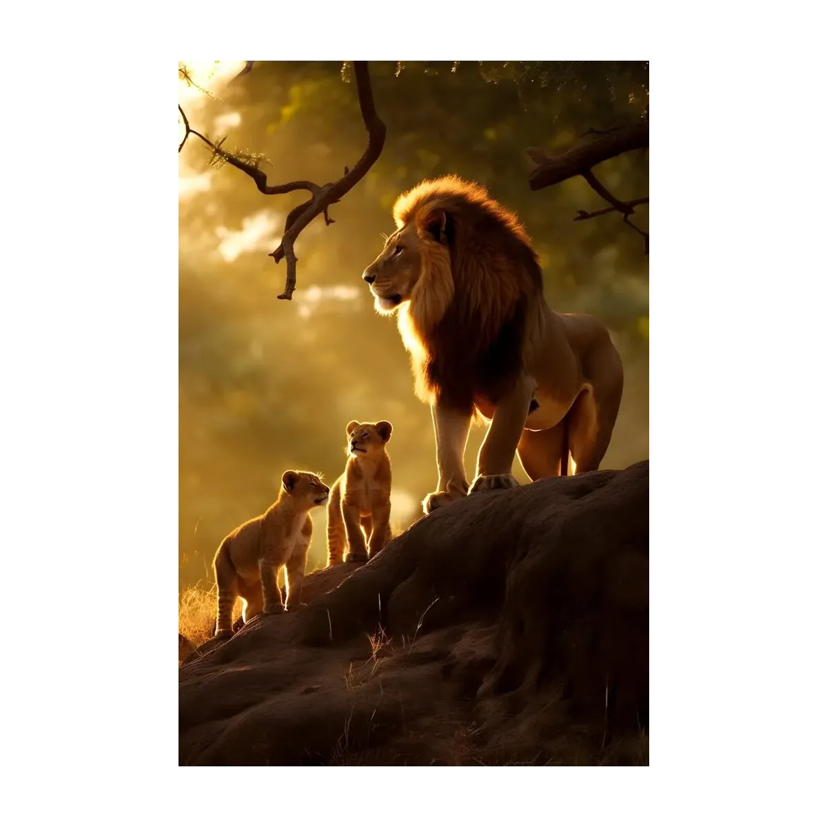 LEÓN EN LA ROCA