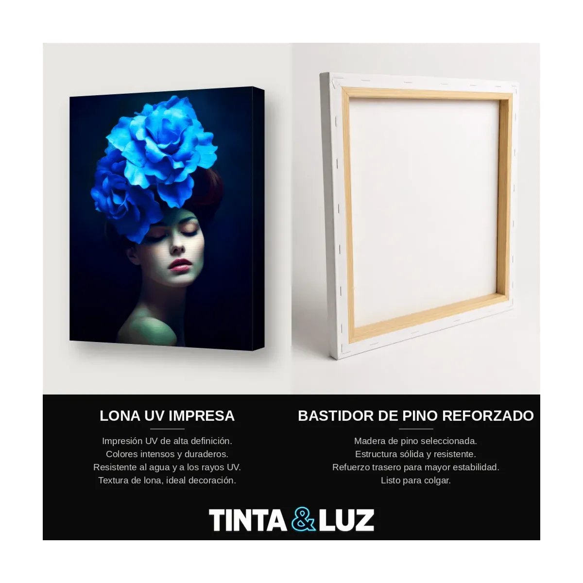 DAMA DE FLORES AZULES III